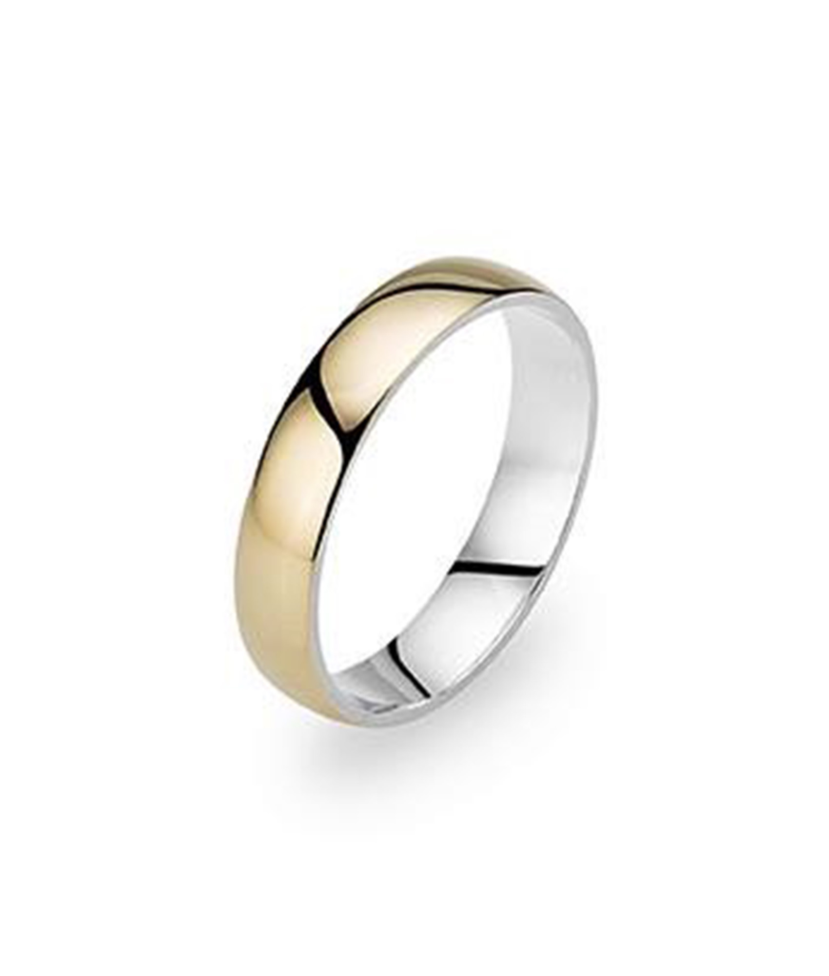 Aliança meia cana amendoada