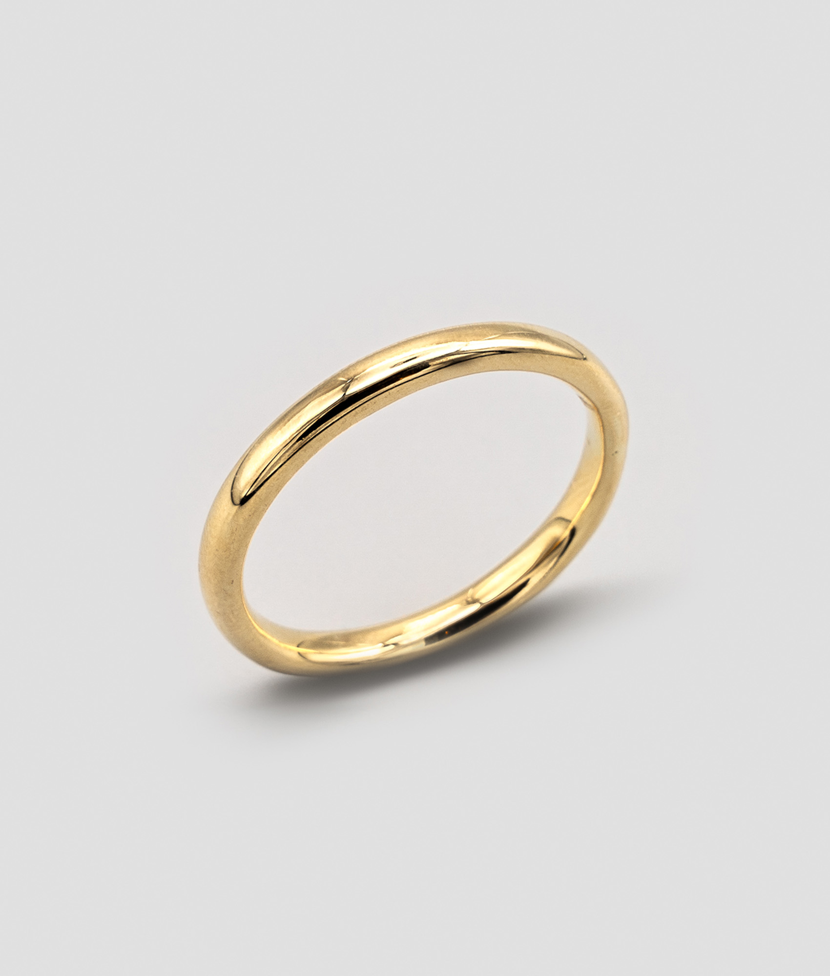 Aliança meia cana alta amendoada