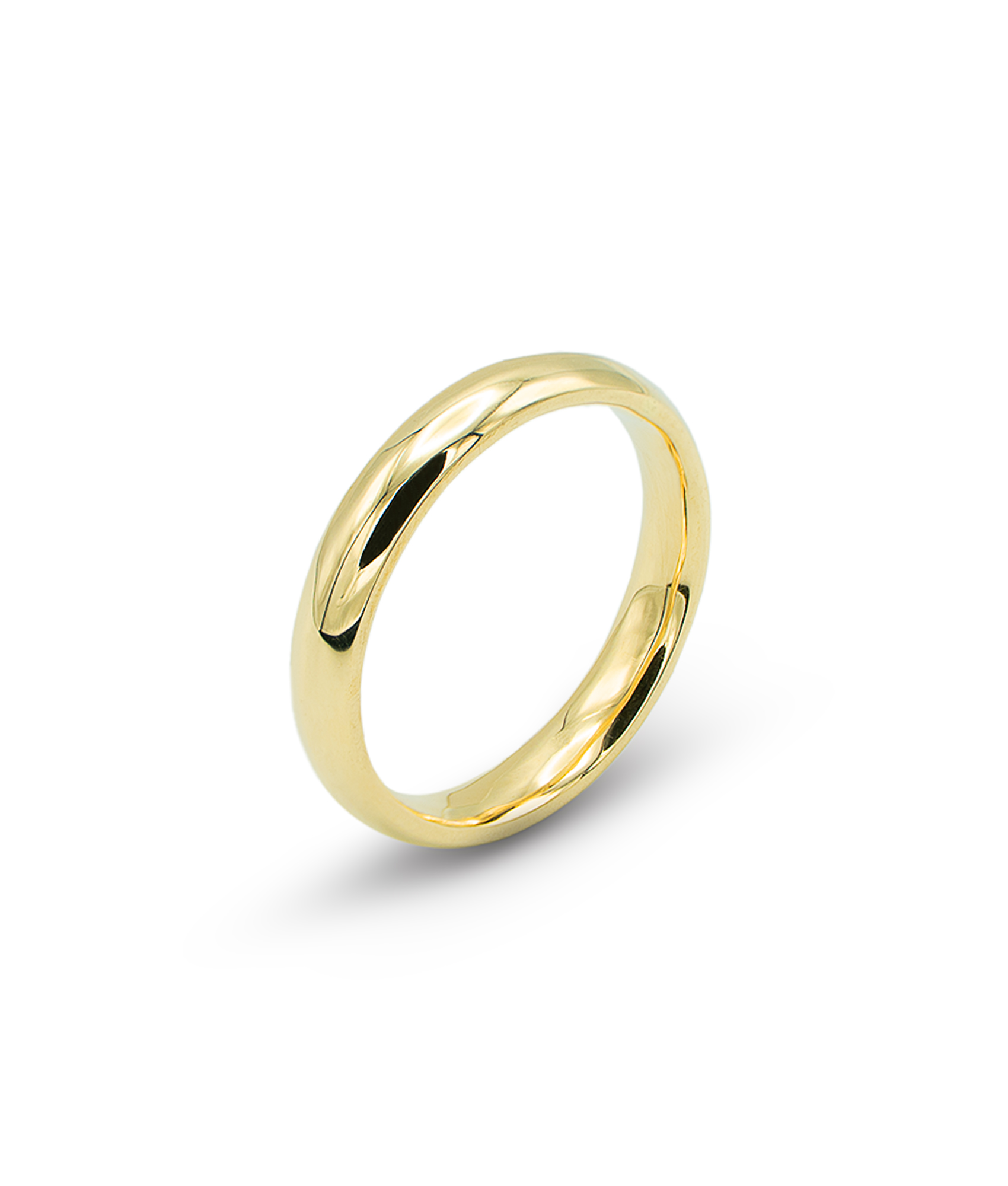 Aliança meia cana alta amendoada